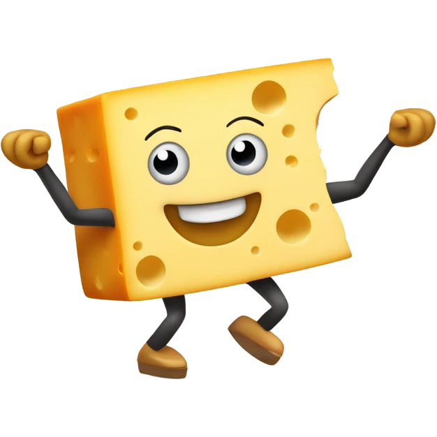Dancing cheese emoji