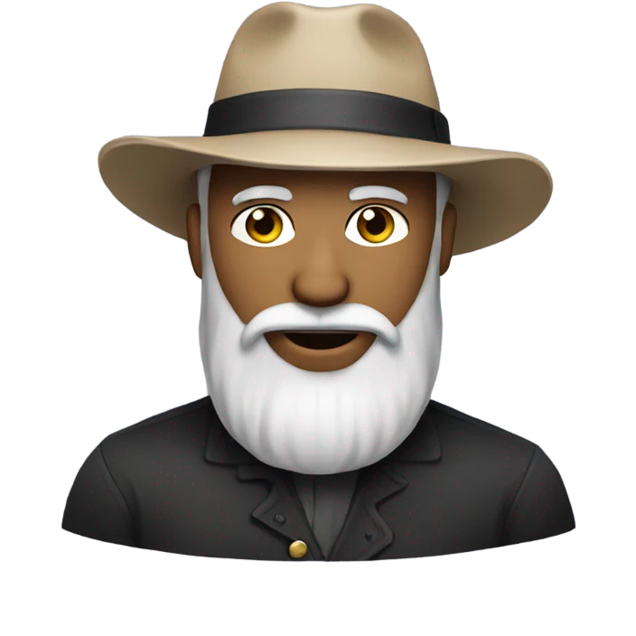 bearded man in hat emoji