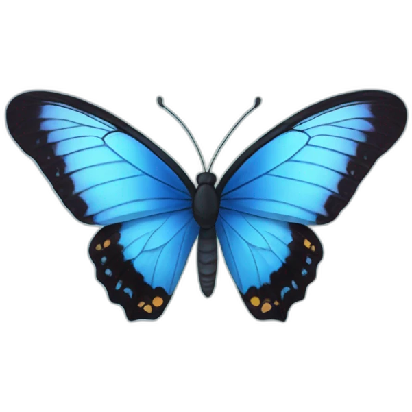 Blue butterfly  emoji