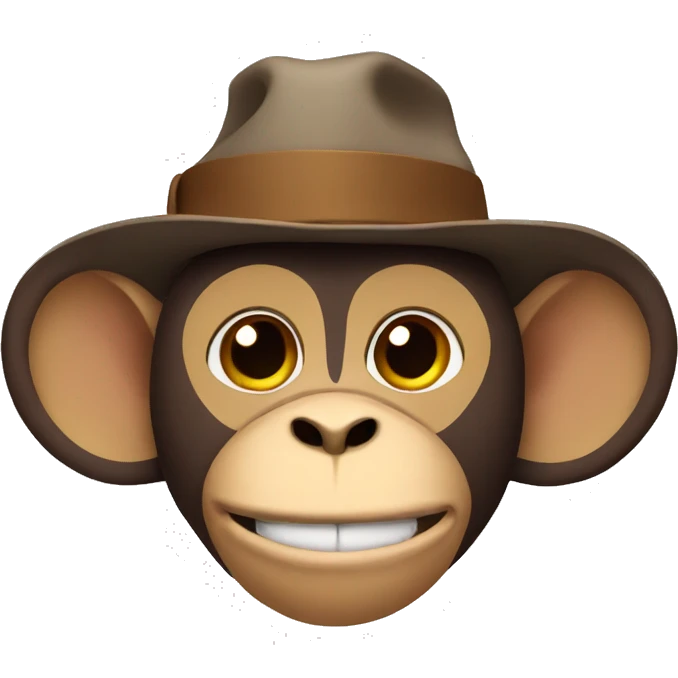 Monkey wearing a hat emoji