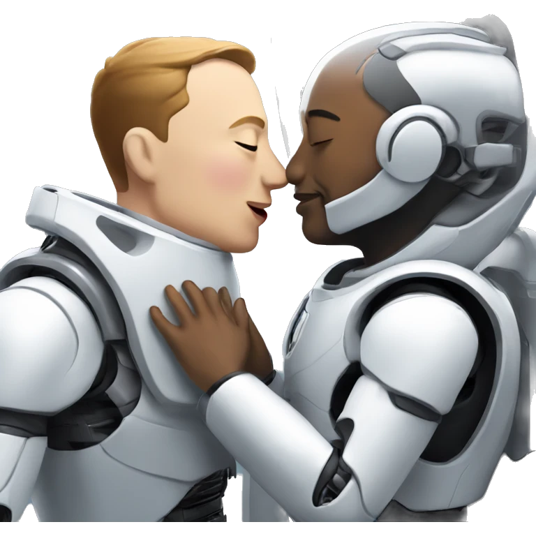 elonmusk kissing his bot emoji