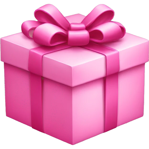 Pink gift emoji