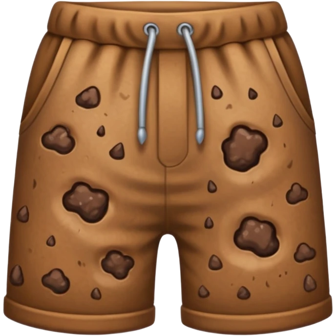 Poop wearing shorts emoji