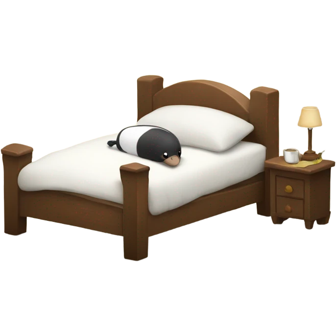 Mole in bed  emoji