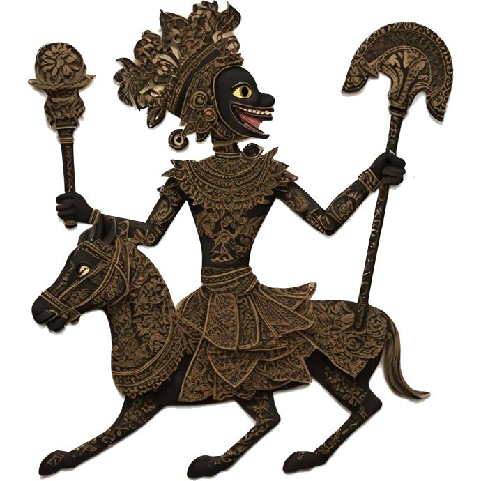 The **Wayang Kulit emoji** would depict iconic shadow puppets, featuring intricate designs and traditional leather textures, blending cultural heritage with digital art. emoji