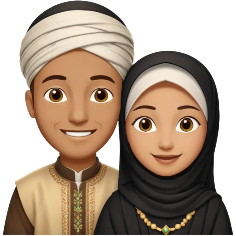 Muhhamad and Aisha  emoji