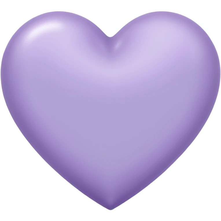 light purple lavender heart  emoji
