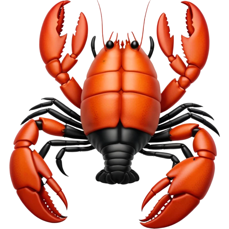 White and black white lobster  emoji