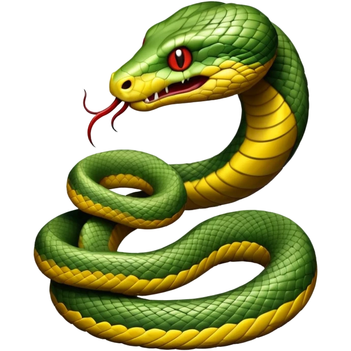 Horrifying snake emoji