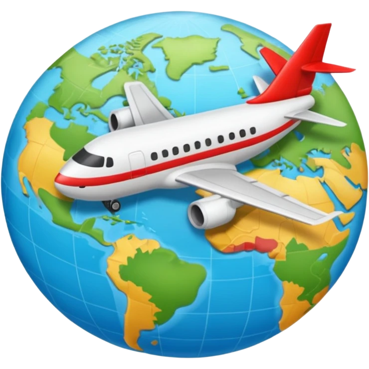 emoji de viaje, algo como un avion  dirigiendose a un destino en un mapa emoji