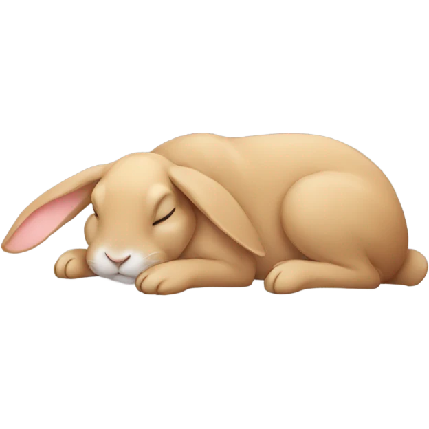 Sleeping rabbit emoji