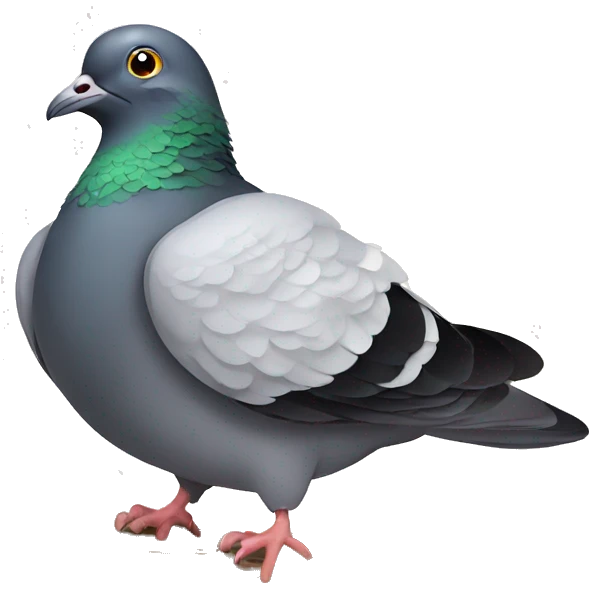 Pigeon sitting on nest emoji