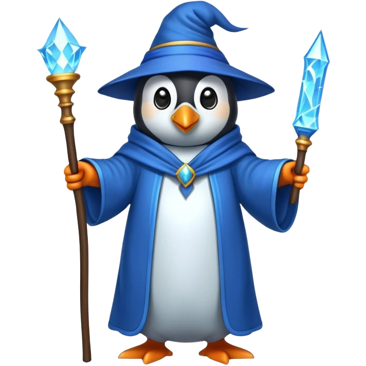 Penguin Wizard emoji