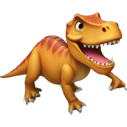 Dinosaur on a surfboard  emoji