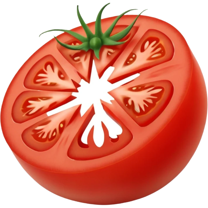 Pomodoro fresco tagliato a fette  emoji