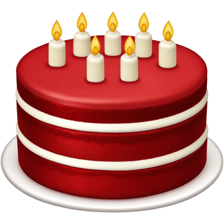 red velvet cake emoji