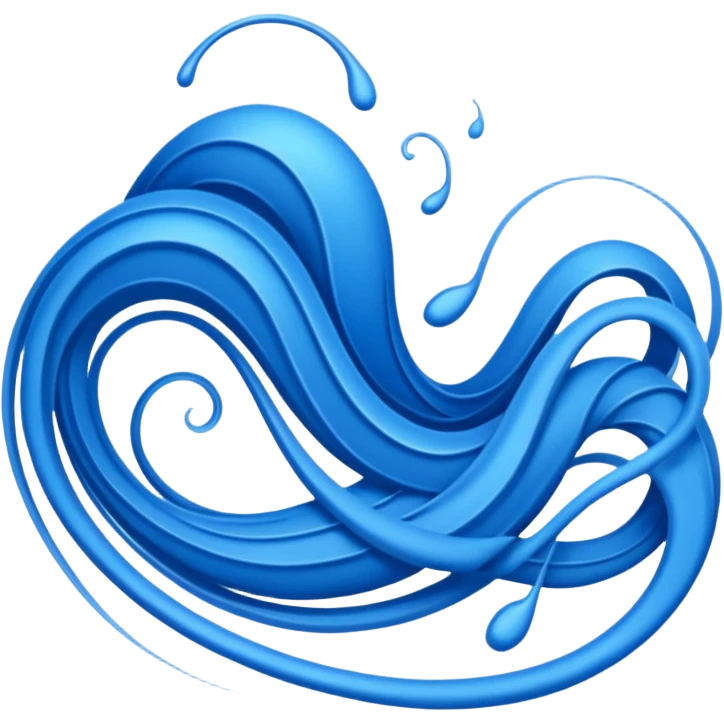 detailed blue drawing emoji