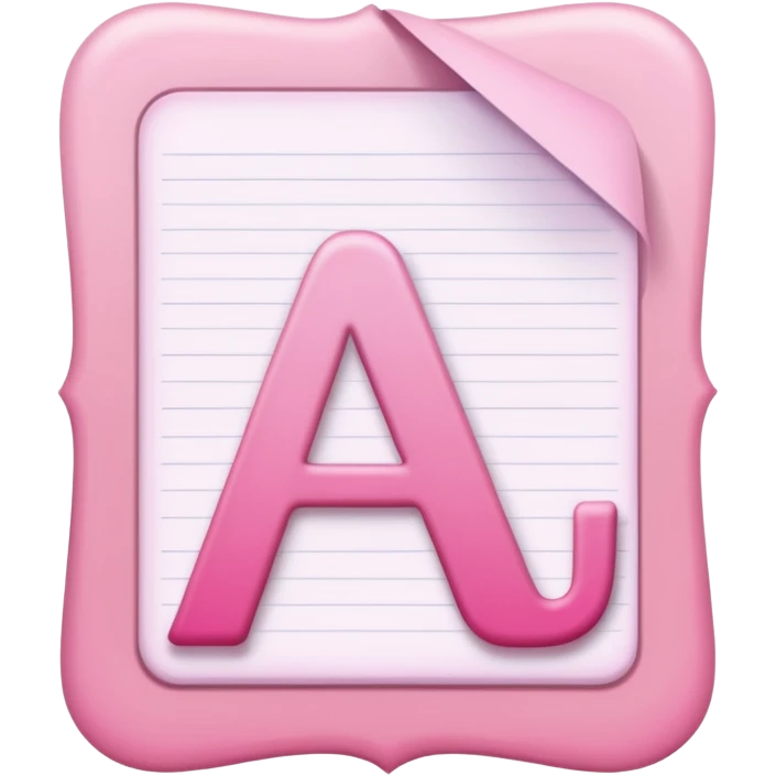 pink school grade card letter emoji