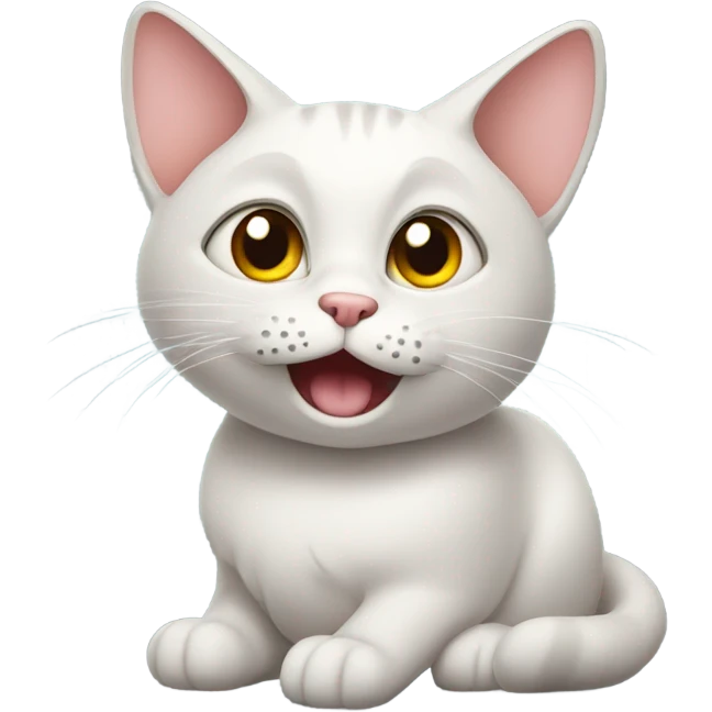 Cat rolling her eyes emoji