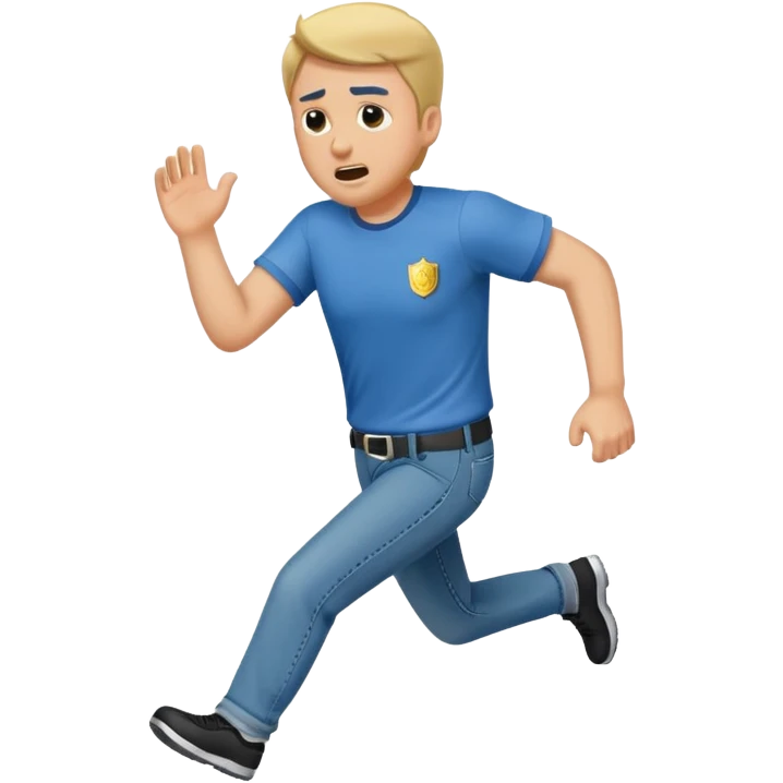 a man running from the cops emoji