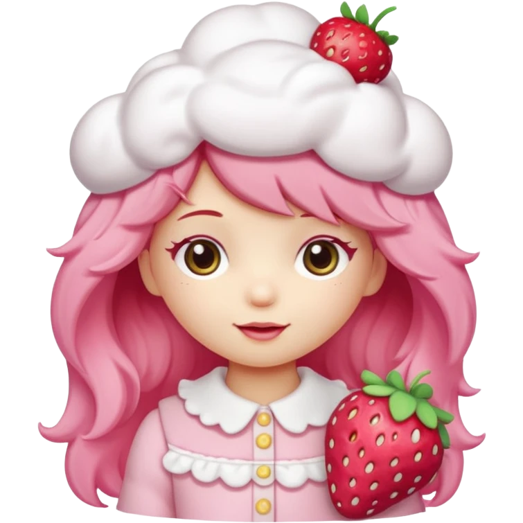 Strawberry shortcake, cutecore emoji