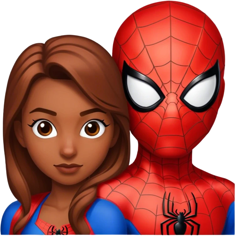 Spider-Man avec sa meuf emoji