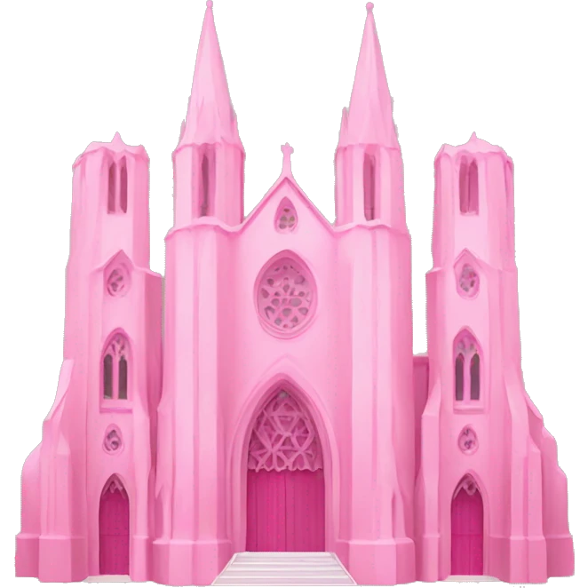 Pink cathedral emoji