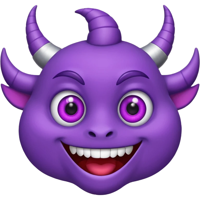 One eye, one horn, flying purple people eater emoji