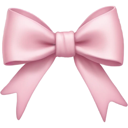 light pink bow emoji
