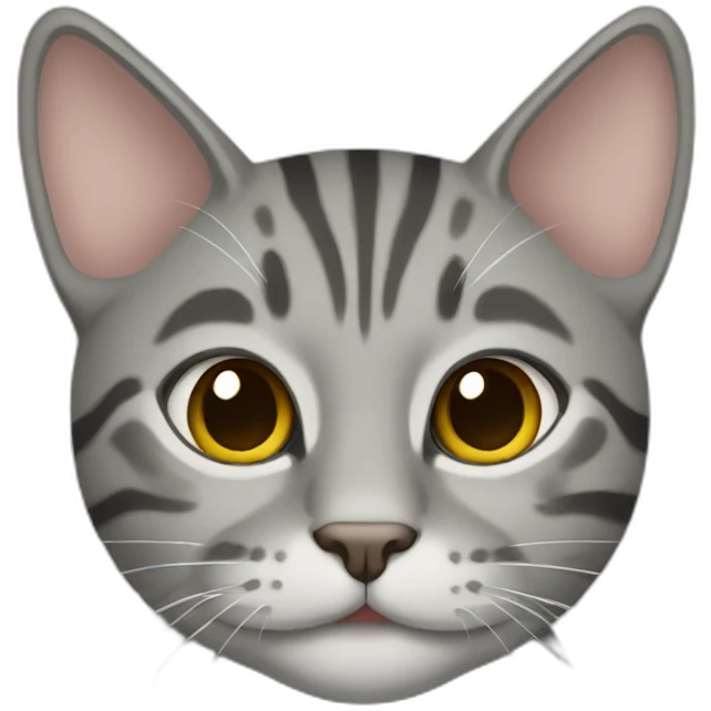 Gray Tabby cat emoji