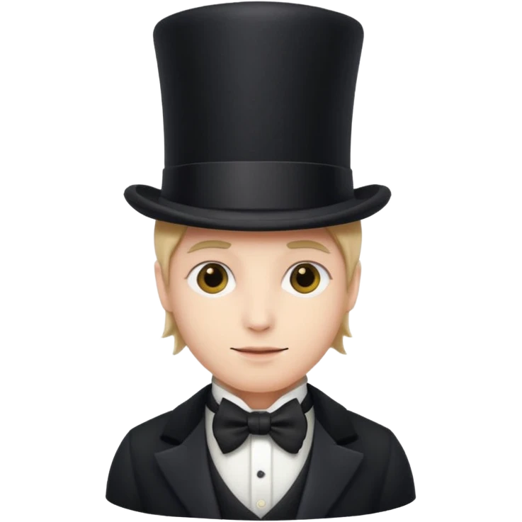 Speaker with a top hat emoji