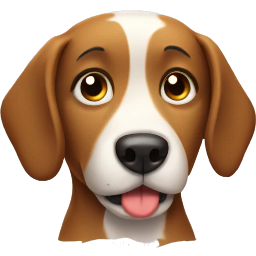 tired dog emoji