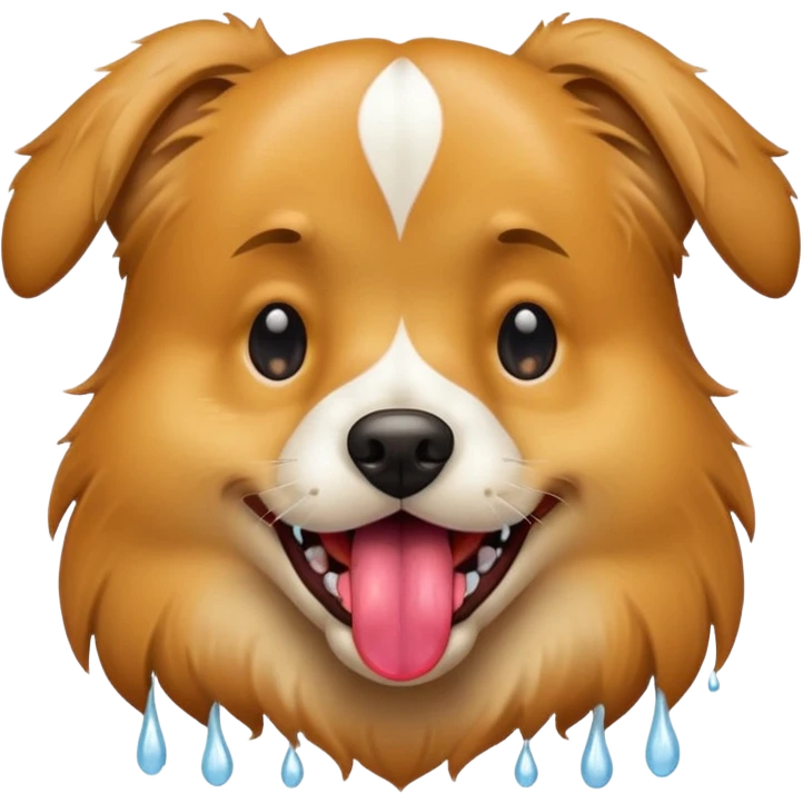 Dog with toungue emoji