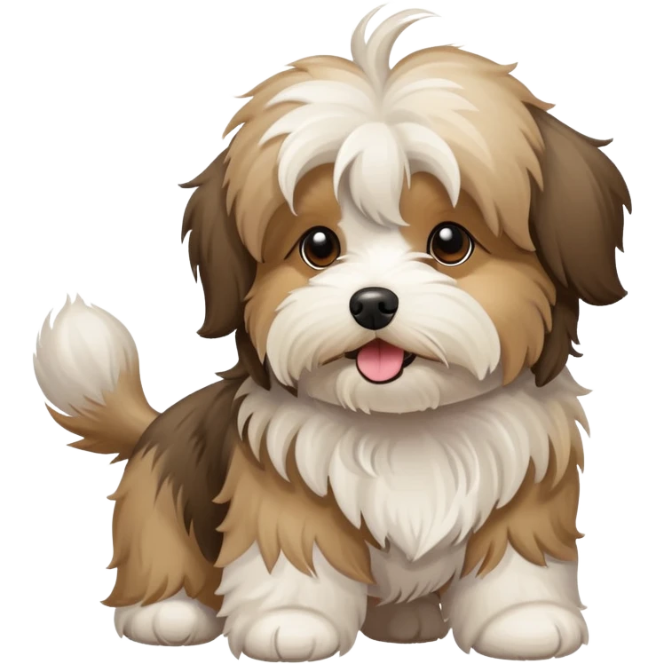 Tan havanese dog emoji