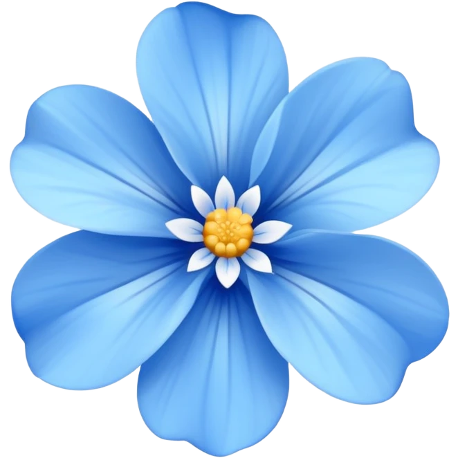 blue flowers emoji