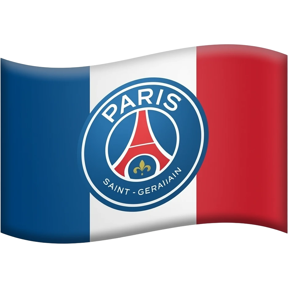 Drapeau Paris saint germain emoji