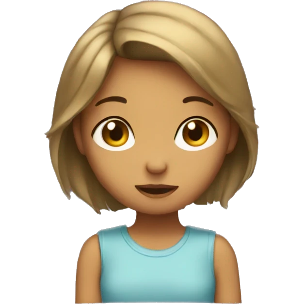 Shy girl  emoji