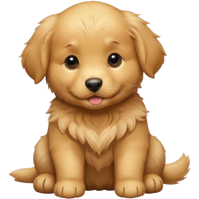 a golden retriever puppy emoji
