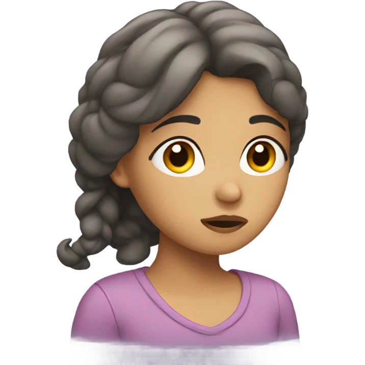 Sleepy girl emoji