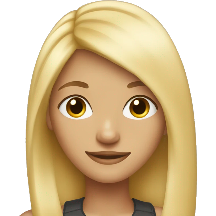 Teen girl with blonde hair emoji