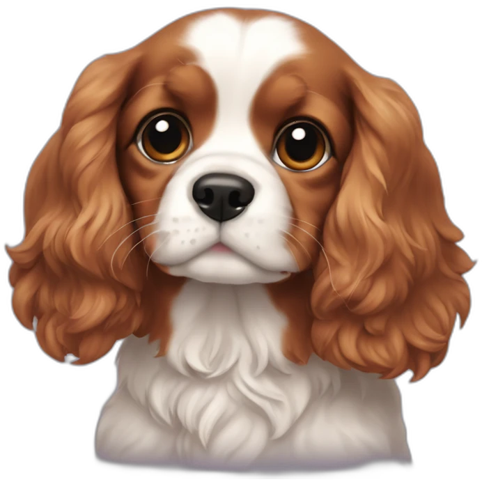 Ruby king charles puppy emoji