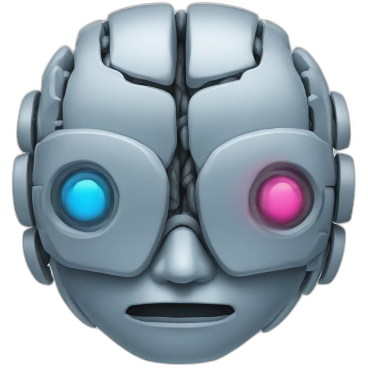 robot brain-scan emoji