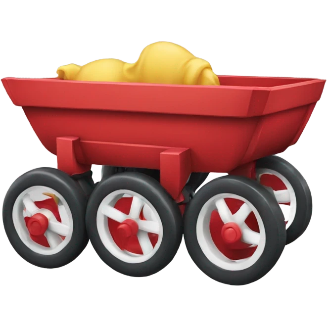 Red toy wagon emoji