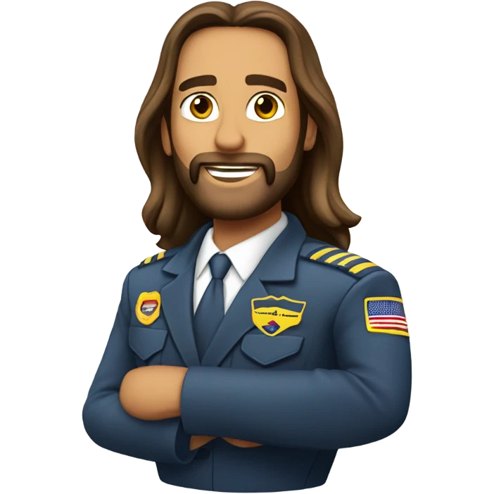 Jesus Christ airline pilot emoji