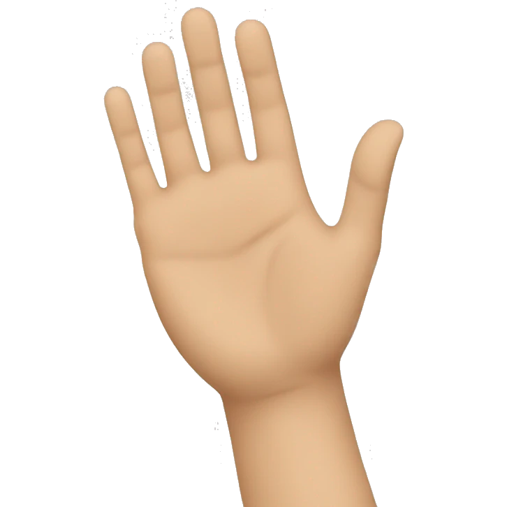 A man with one hand up   emoji