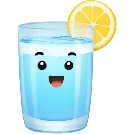 Glass of water emoji