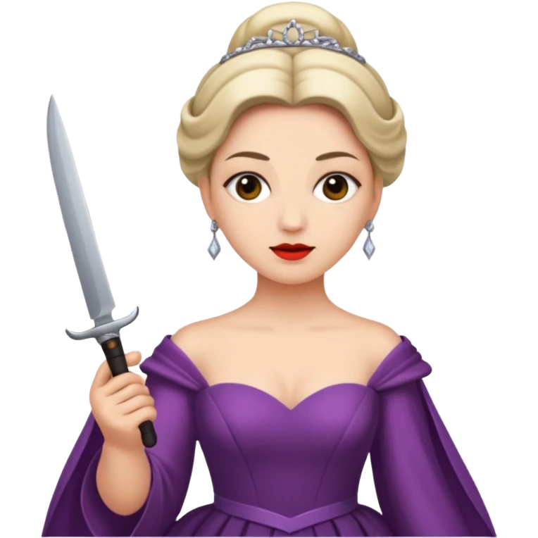 Opera singer with a knife  emoji