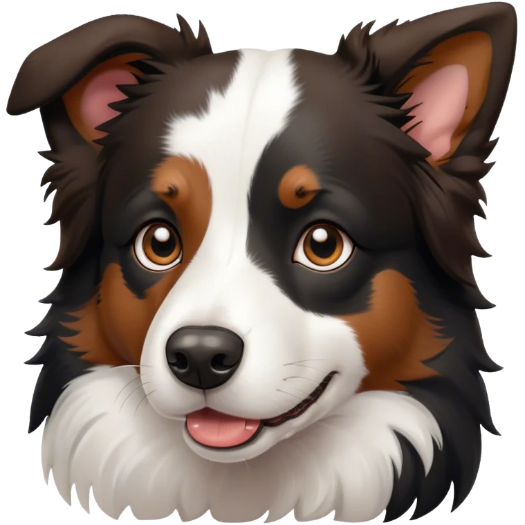 Cute border collie emoji
