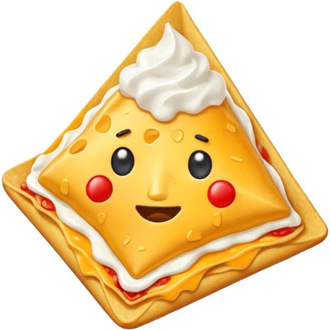 one single triangle nachos without face emoji