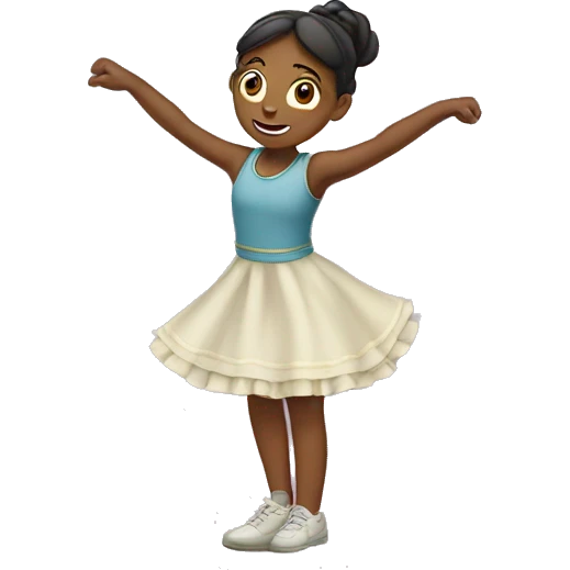 girl doing a curtsy emoji